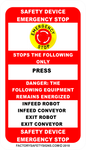 Custom Emergency Stop Identification Tag