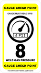 Custom Gas PSI Identification Tag