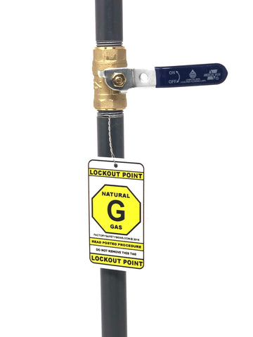 Gas NATURAL Lockout Point Identification Tag