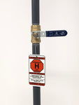Hydraulic Pressure Lockout Point Identification Tag VALVE