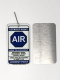 Air Lockout Point Identification Tag For QUICK DISCONNECT