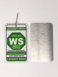 Water Chilled Supply Lockout Point Identification Tag