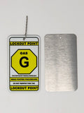 Gas Lockout Point Identification Tag