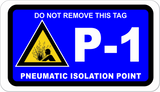 Air Lockout Point Identification Tag