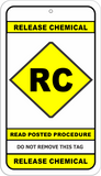 Chemical Release Lockout Point Identification Tag